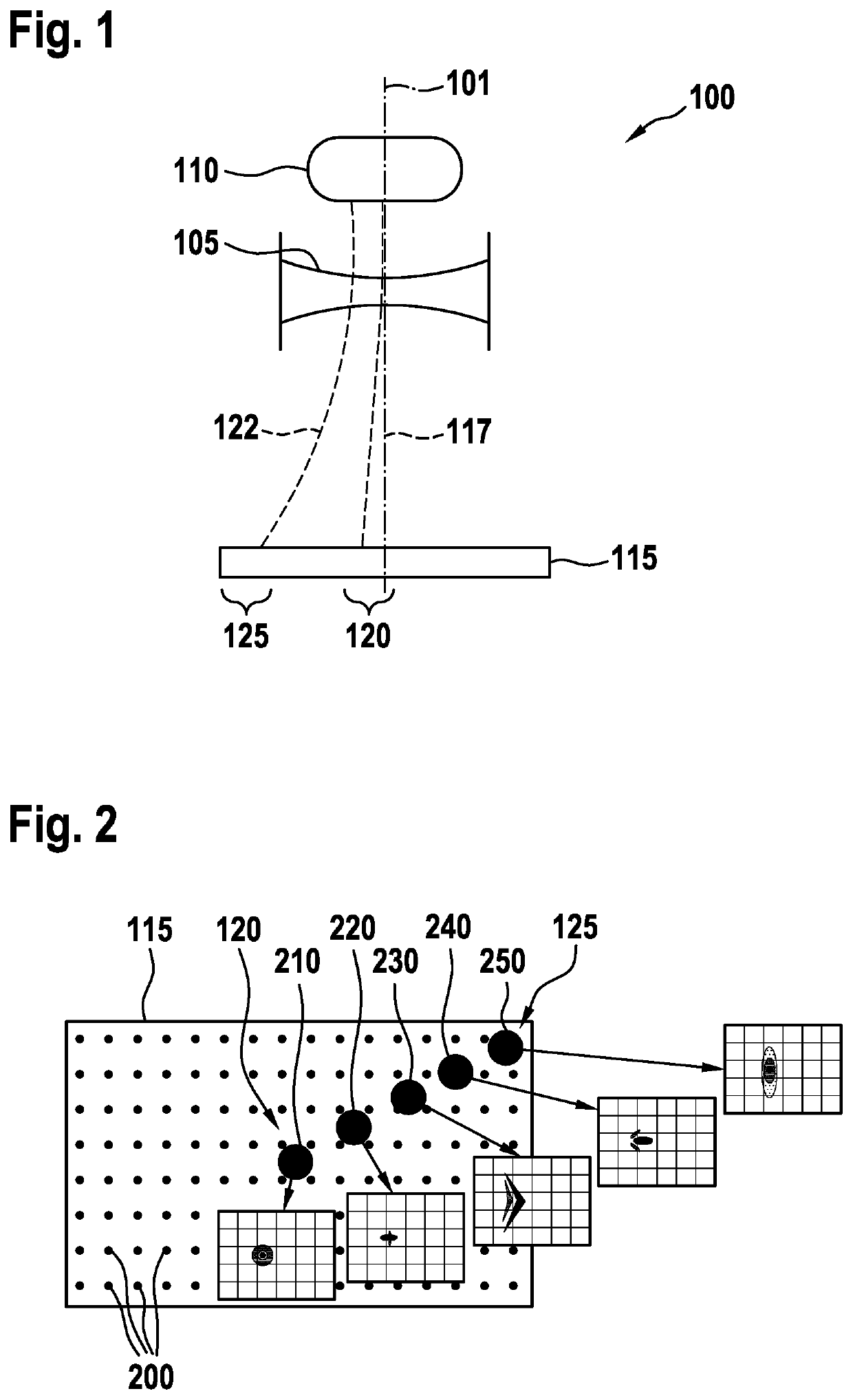 Method and processing device for processing measured data of an image sensor