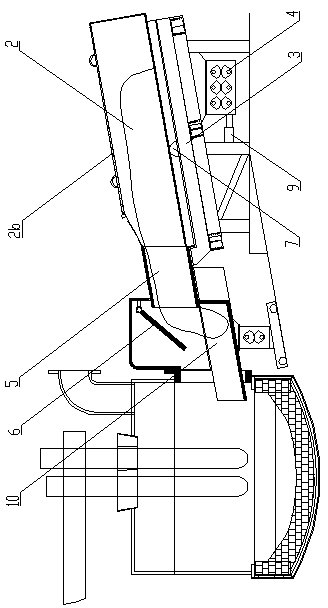 Quick feeding device for feeding waste steel into electric furnace and feeding method thereof