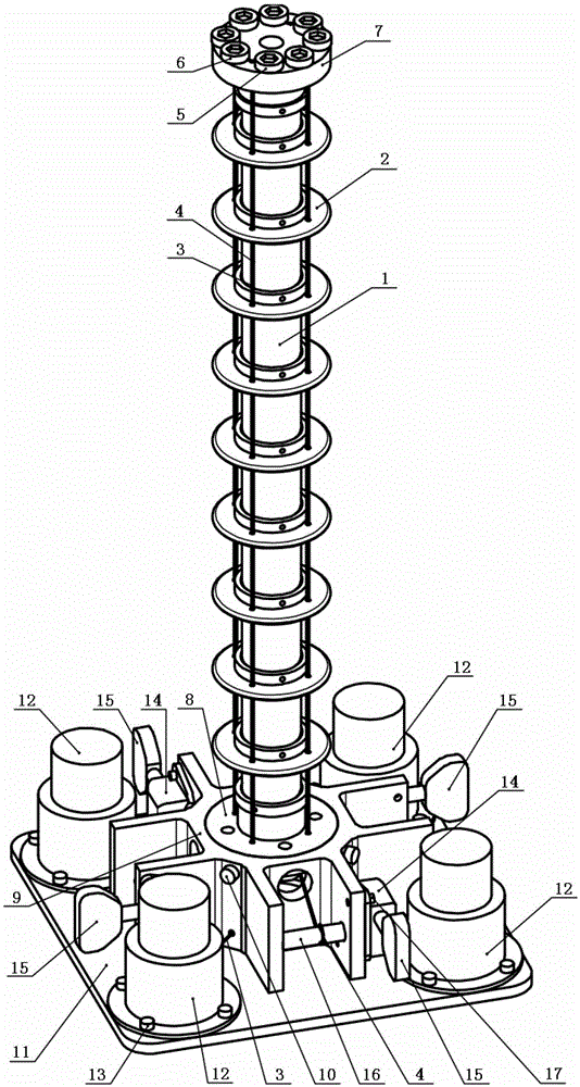 Flexible spine with omni-directional angle feedback