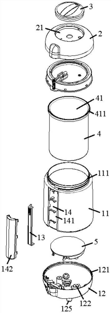 Passive switch type heating kettle