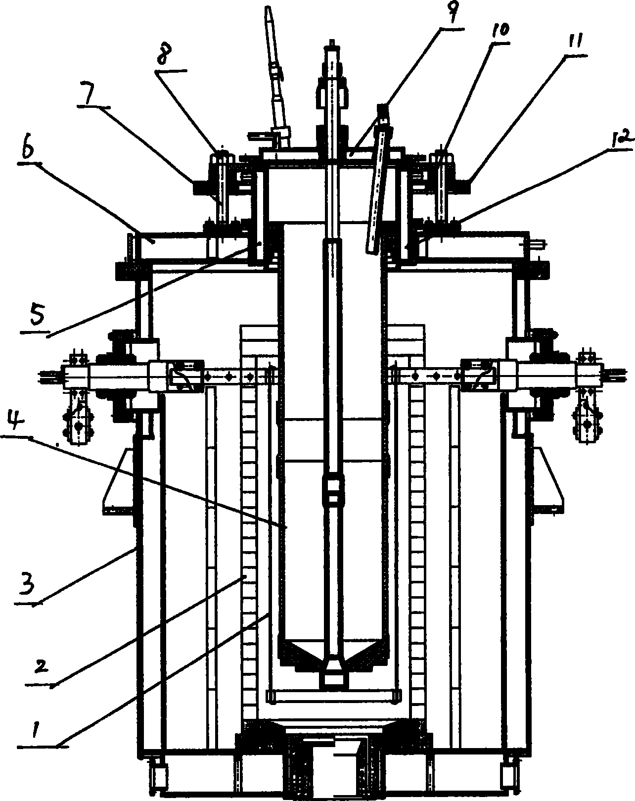 Silica glass continuous melting oven