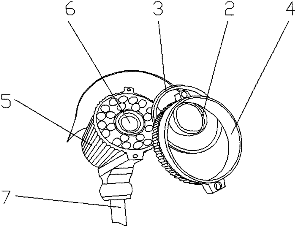 Application method of polarization lens in monitoring video camera