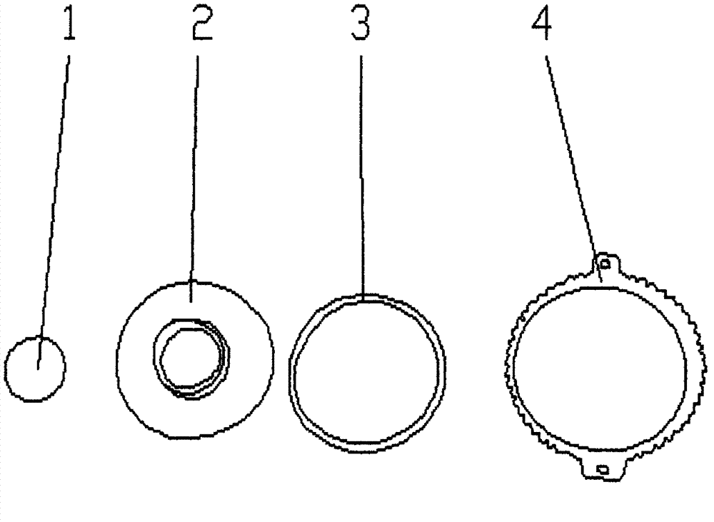 Application method of polarization lens in monitoring video camera