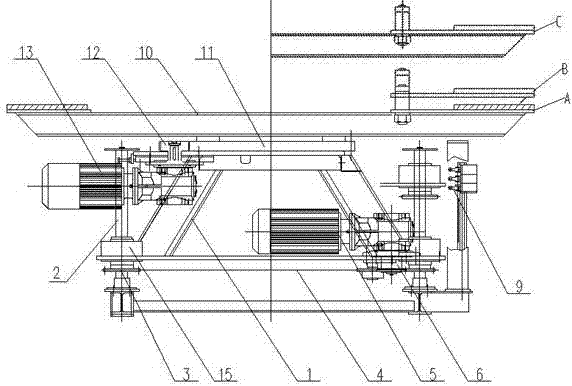 Special lifting and revolving platform for towered garage