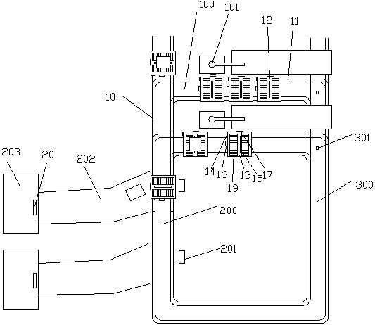 Storage matching system for logistics robot