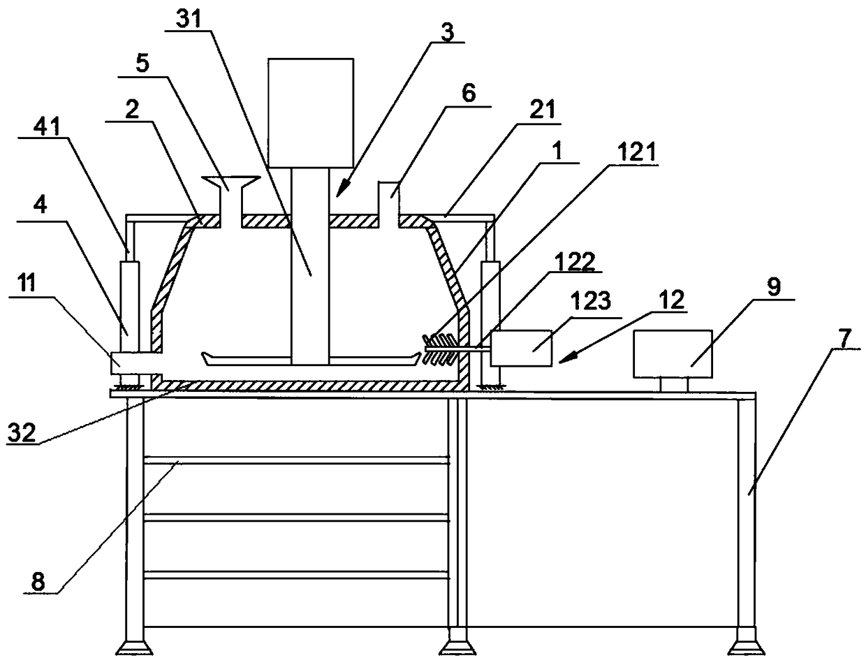 Efficient wet process mixing granulating machine