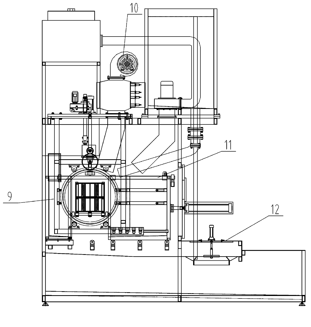 Liquid downward-jetting ultrasonic cleaning device