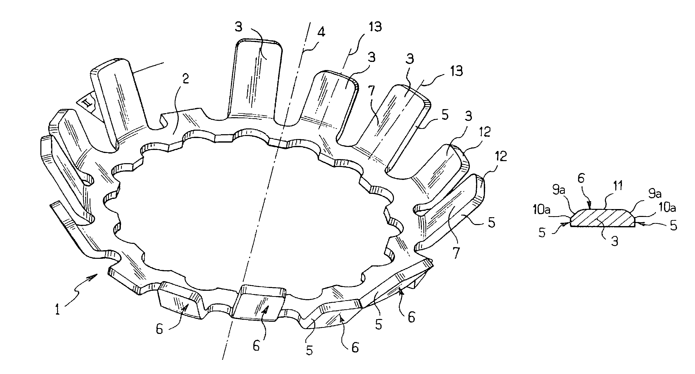 Non-aggressive anchor washer