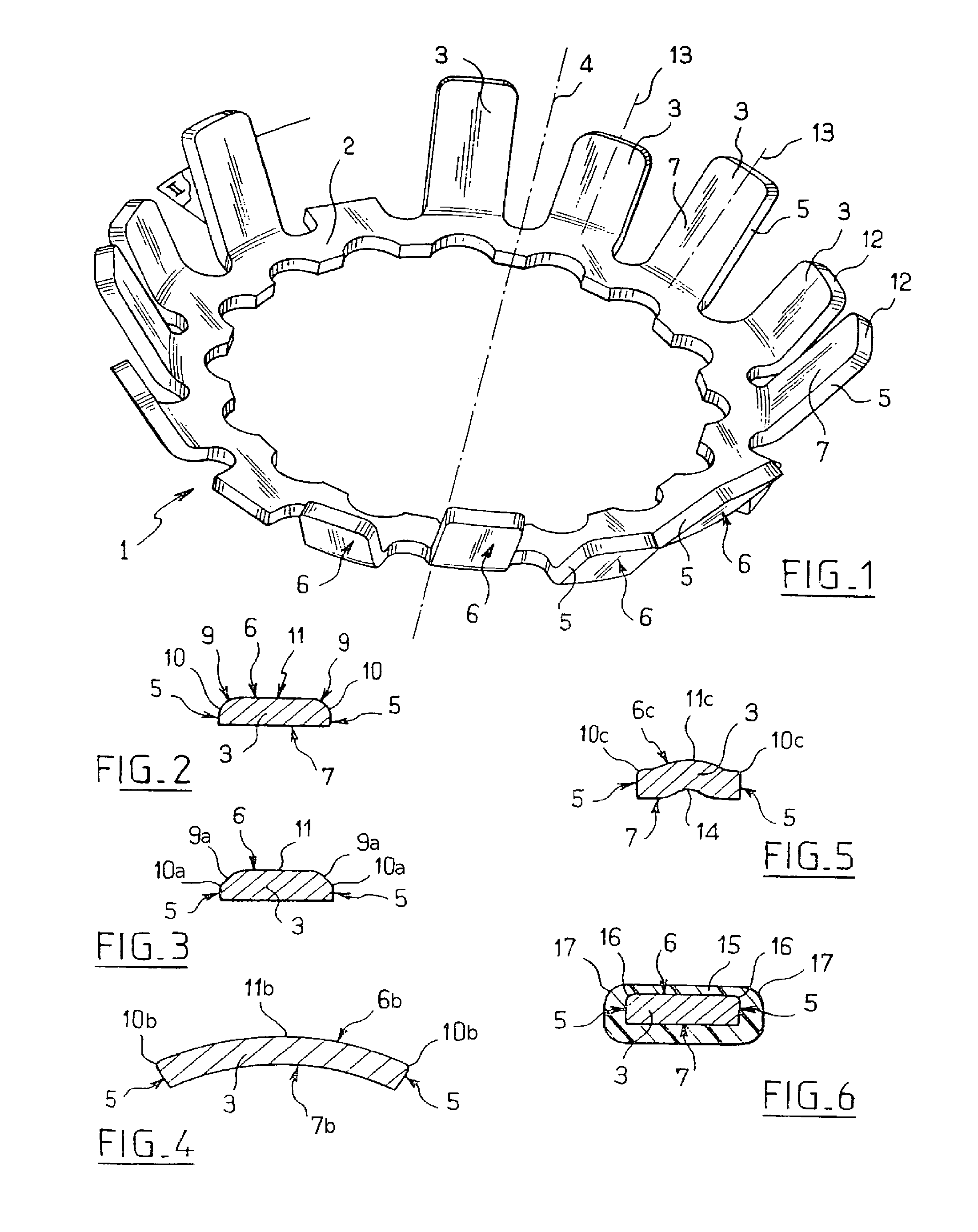 Non-aggressive anchor washer