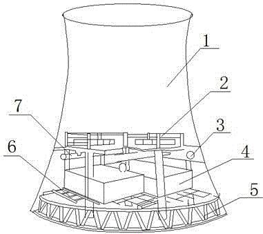 Cooling tower water recovery device