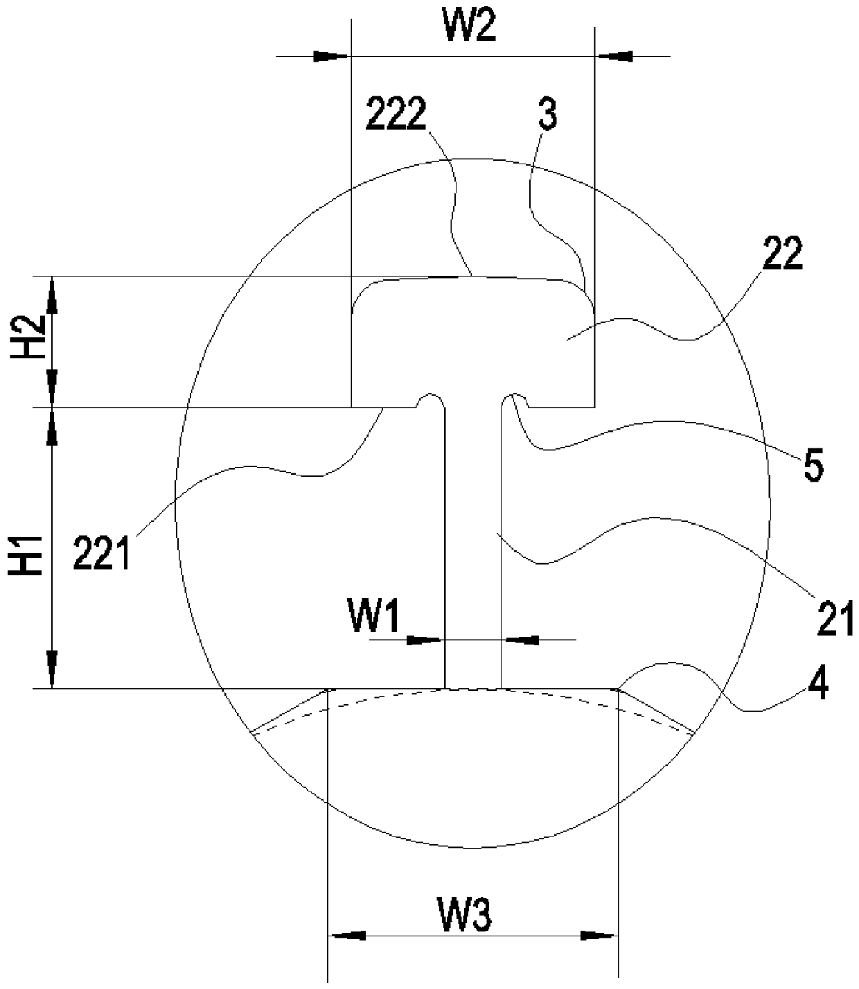 Punched sheet, iron core and motor