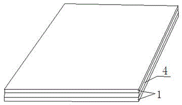 Production process for hot-rolled composite blank