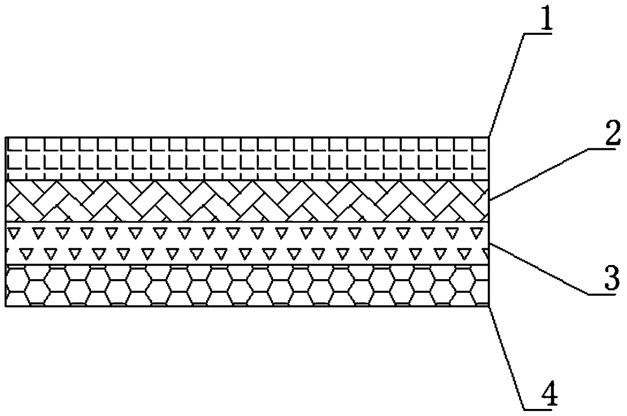 A high-temperature hot stamping film for making conductive circuits, its manufacturing method and application