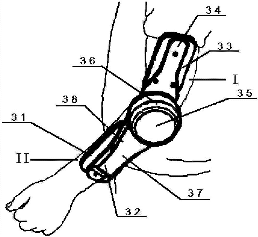 Wearable smart ring capable of capturing three-dimensional postures of four limbs of human body