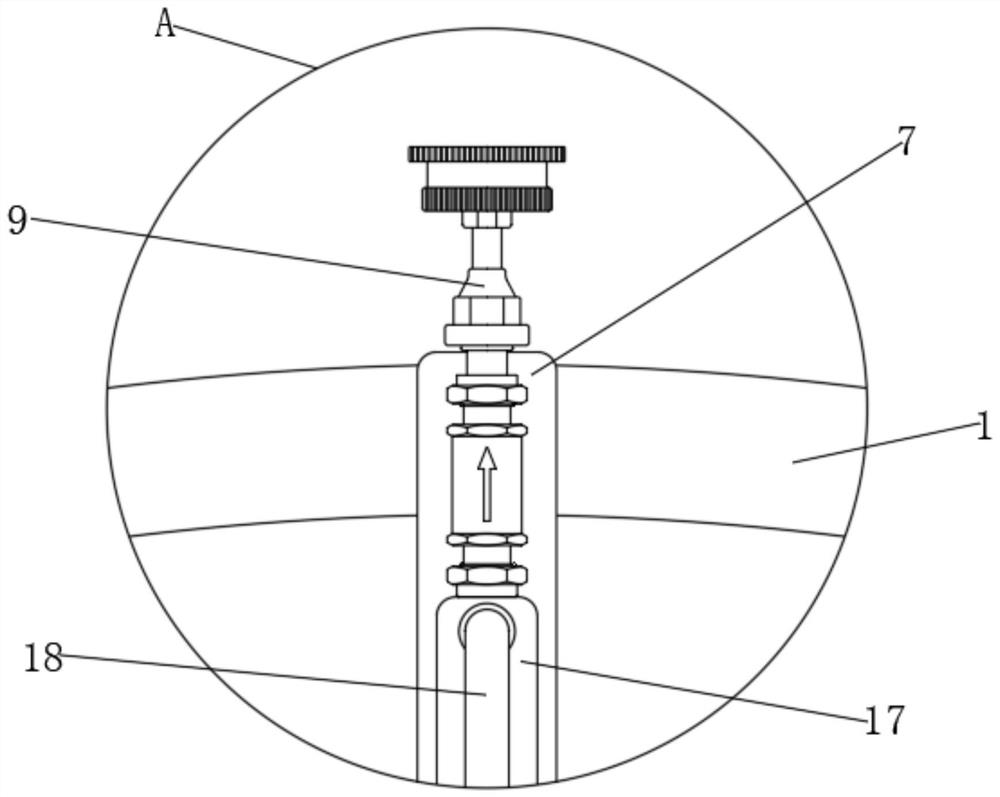 Disinfection device for nursing