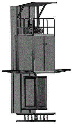 Rail type fire rescue equipment used for high-rise building