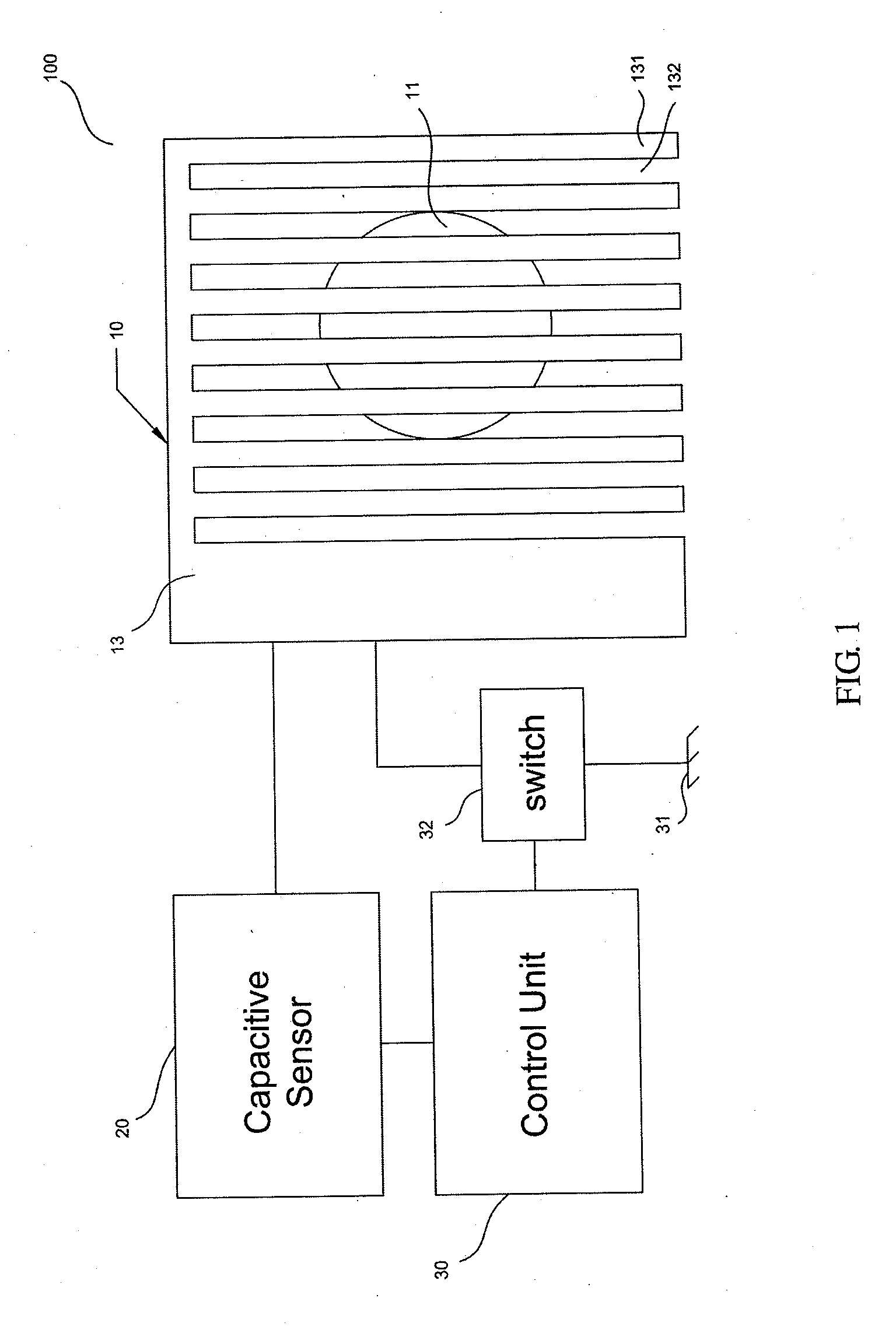 Wireless charger with combined electric radiation shielding and capacitive sensing functions