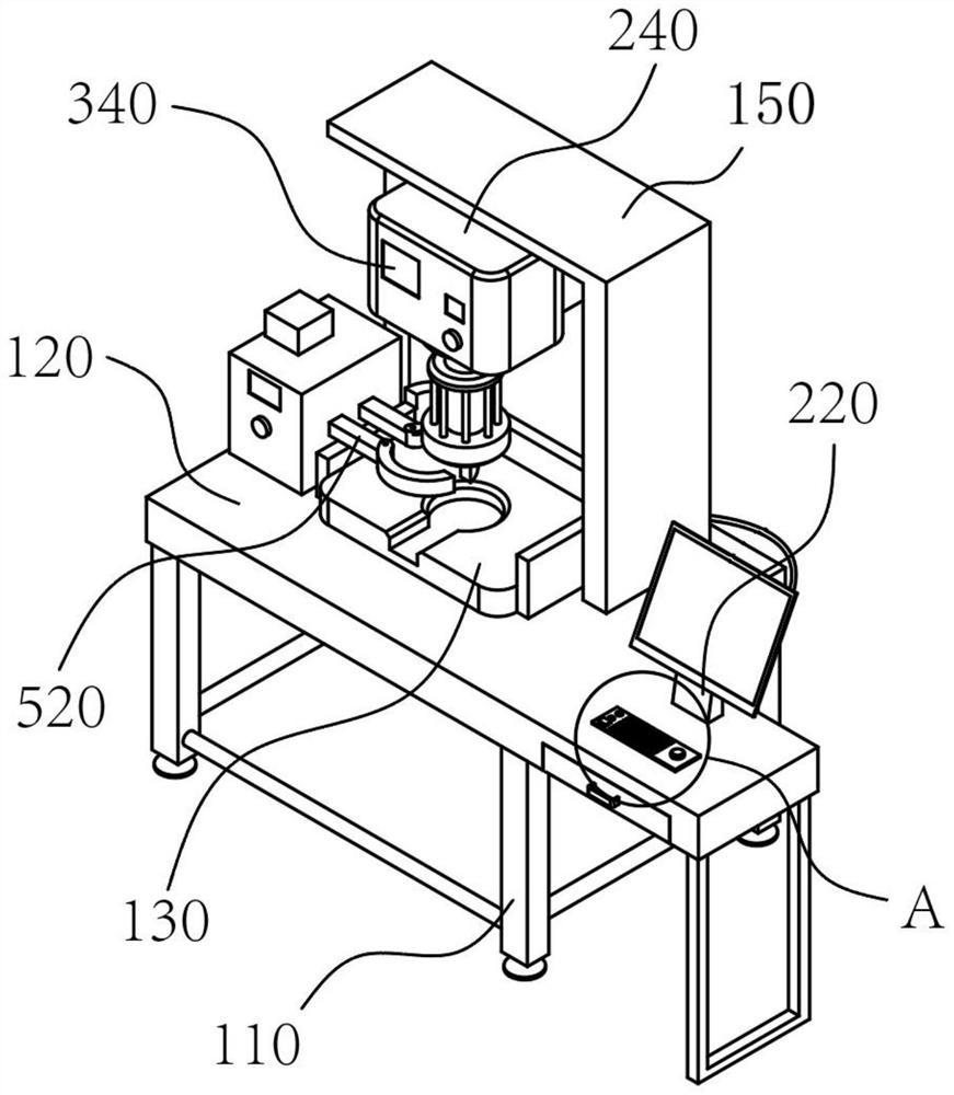 Hydraulic assembling device for hydraulic oil cylinder lug ring buffer sleeve