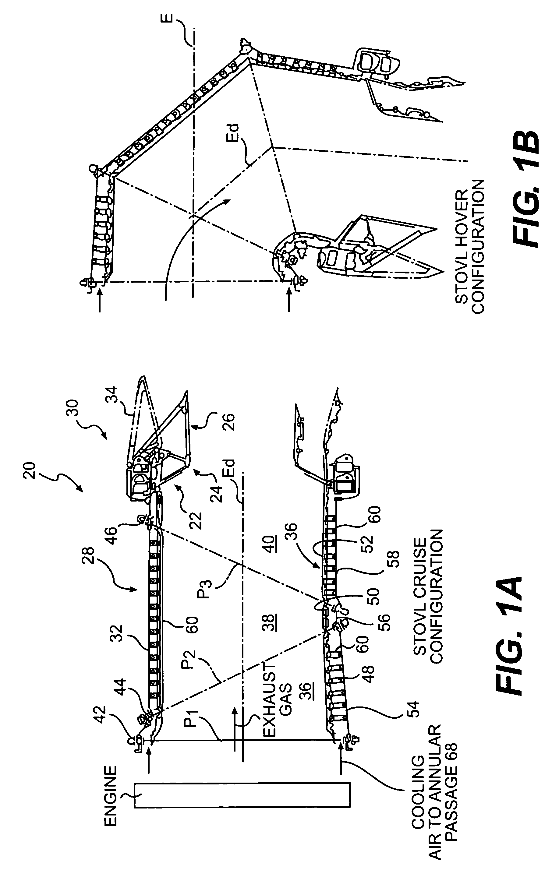 Low profile attachment hanger system for a cooling liner within a gas turbine engine swivel exhaust duct