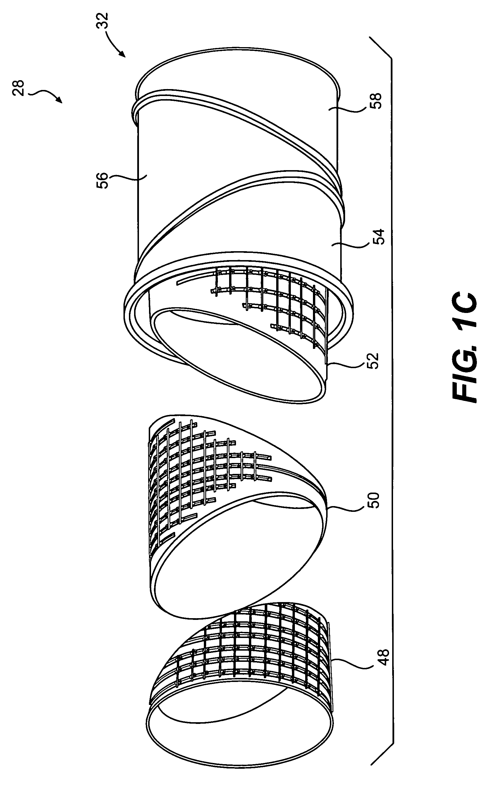 Low profile attachment hanger system for a cooling liner within a gas turbine engine swivel exhaust duct