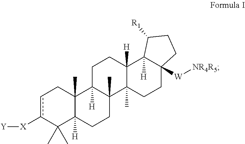 C-19 modified triterpenoids with HIV maturation inhibitory activity