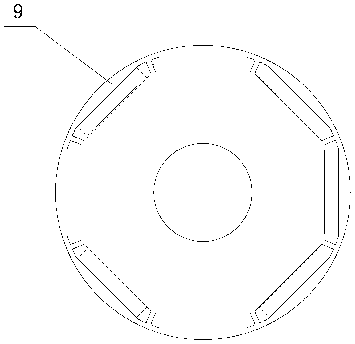 Permanent magnet motor rotor structure