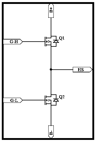 A half-bridge arm protection circuit