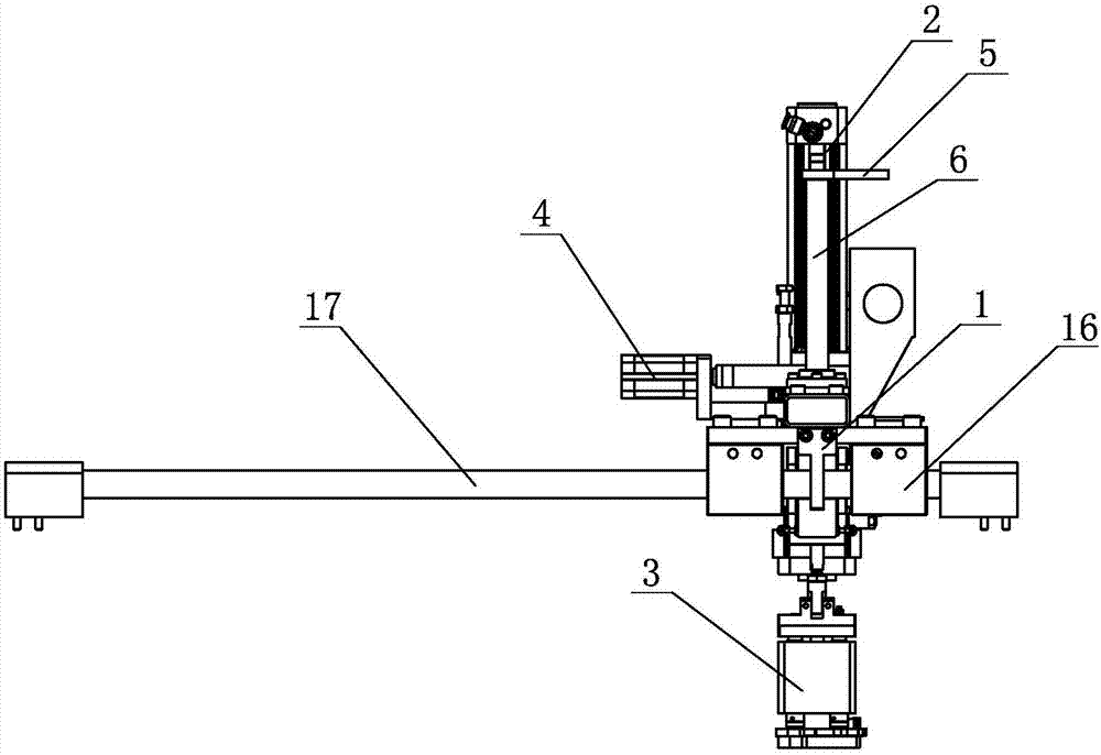 Grab and take off device