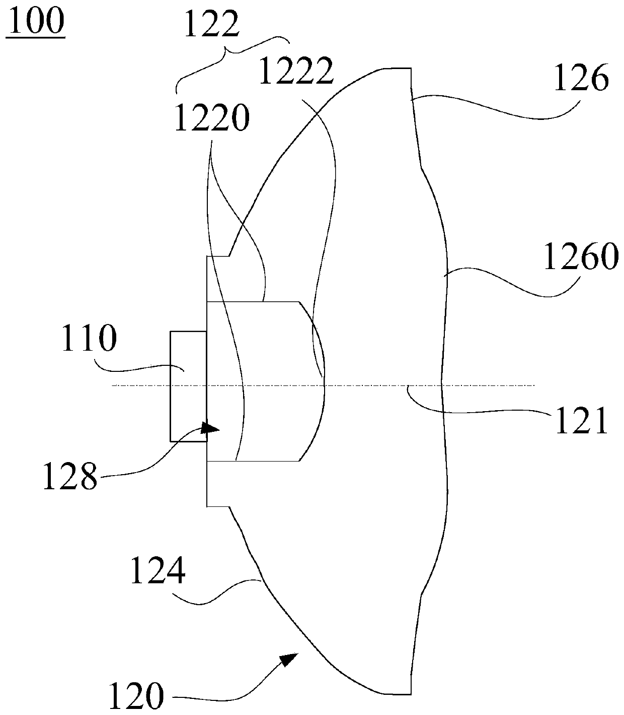 LED optical system and lamp