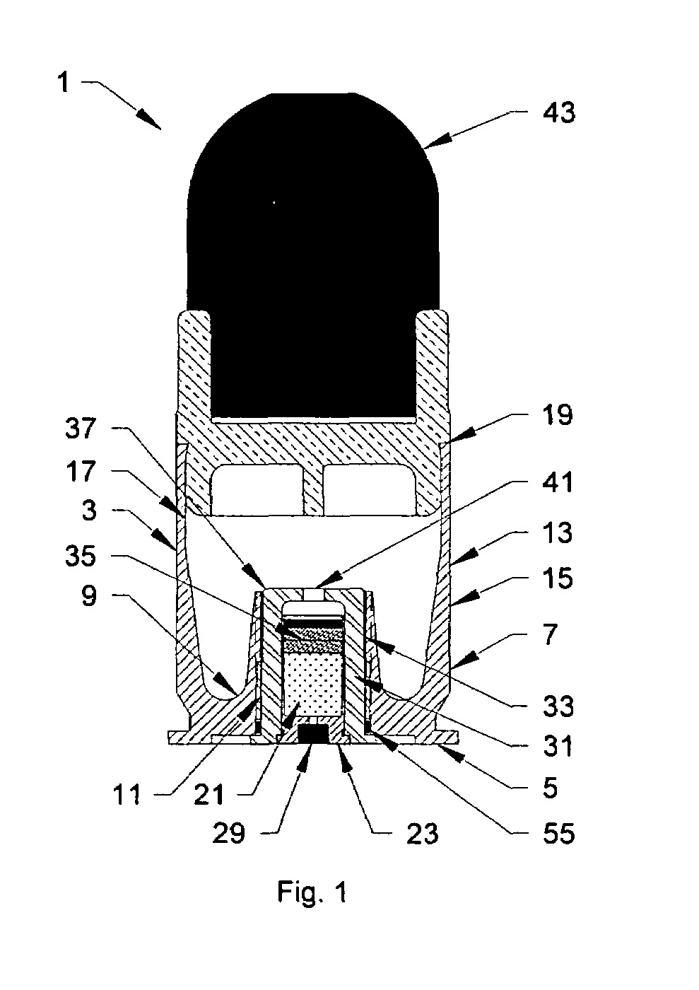 Reloadable non-lethal training cartridge