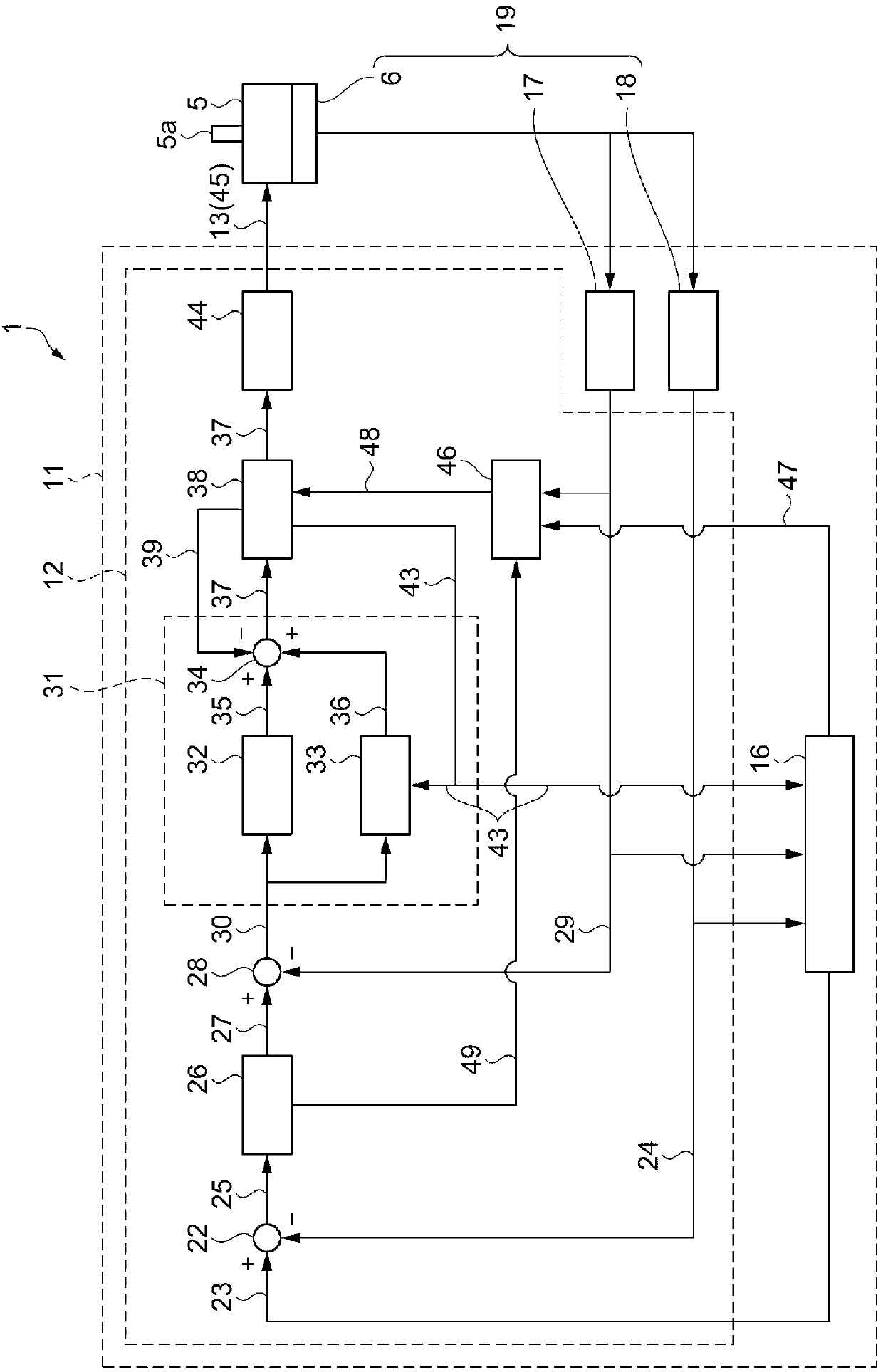 Motor control device, robot hand, robot, and motor control method