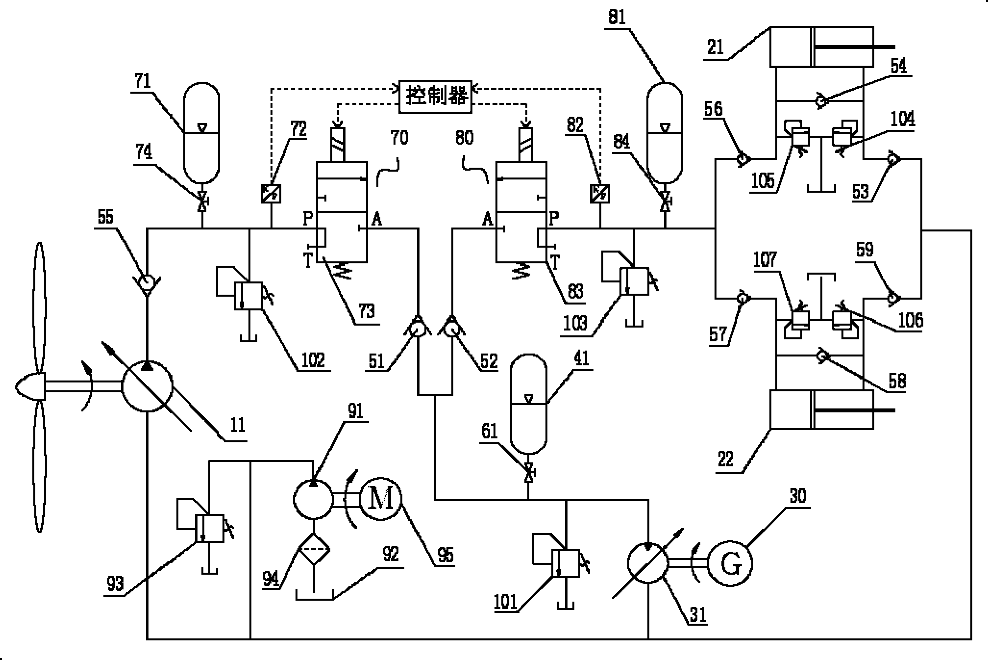 Wind/wave hybrid power generating system