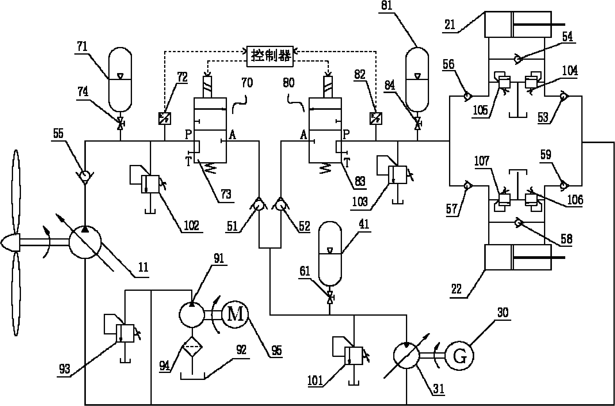 Wind/wave hybrid power generating system