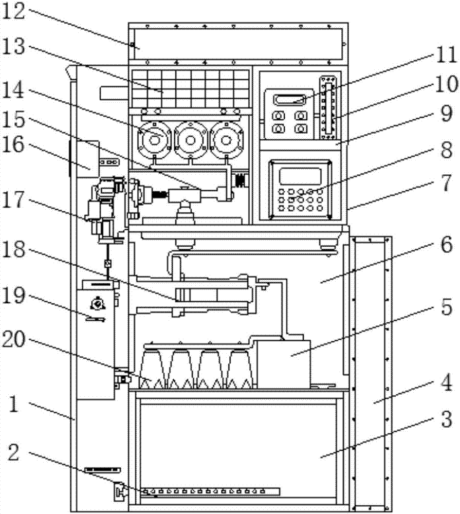 High voltage switchgear of single busbar system