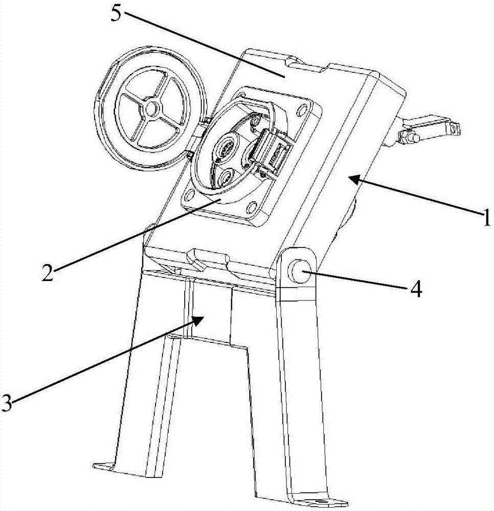 Charging socket support device and electric vehicle