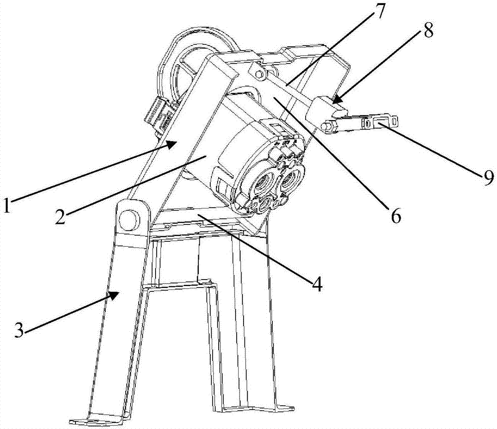 Charging socket support device and electric vehicle