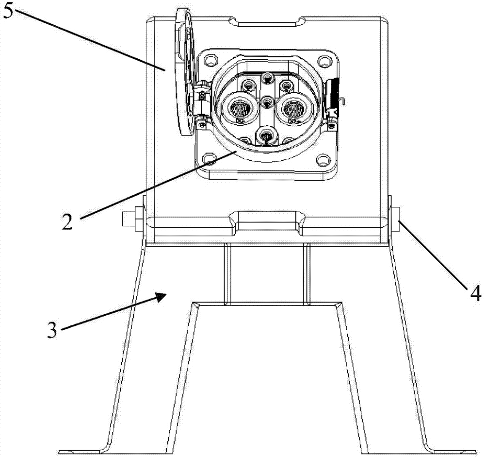 Charging socket support device and electric vehicle