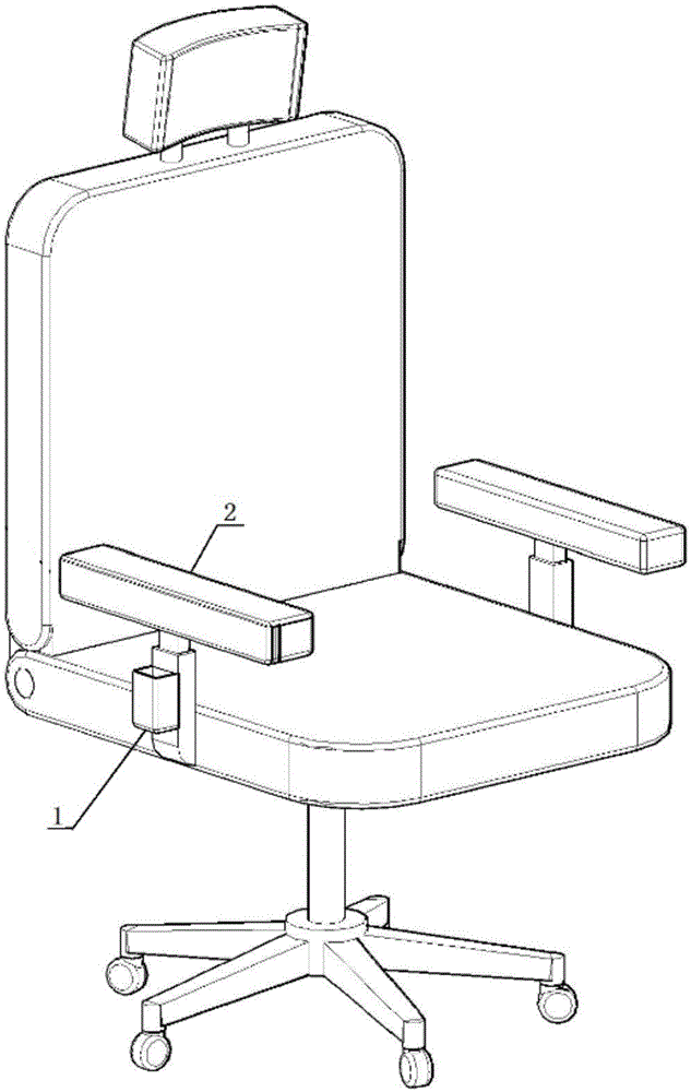 Office chair with mouse operation platform