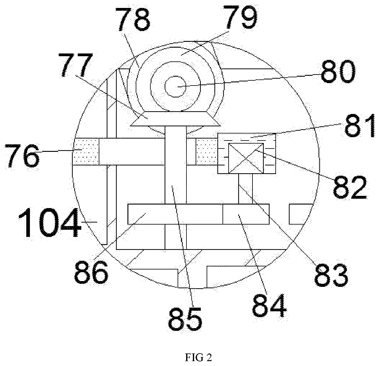 Mechanism bamboo charcoal processing apparatus