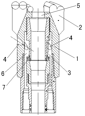 Cyclone type jetting drill bit