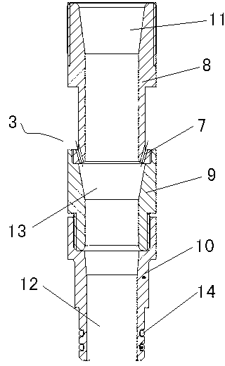 Cyclone type jetting drill bit