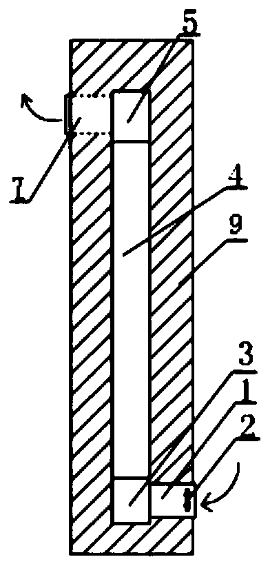 Simple-structure exhaust air waste heat recovery energy-saving device