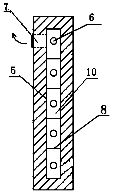 Simple-structure exhaust air waste heat recovery energy-saving device