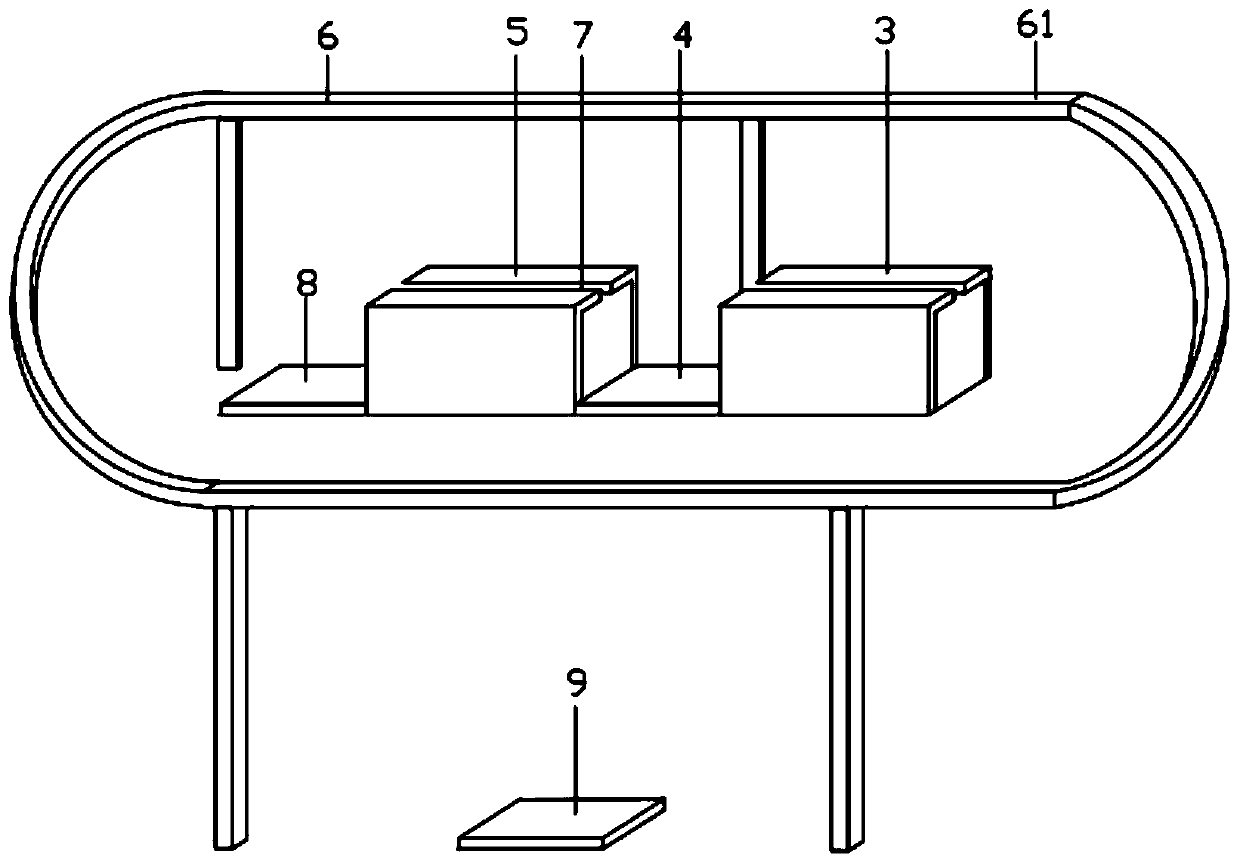 Wood-grain-printed aluminum material production line and production process thereof