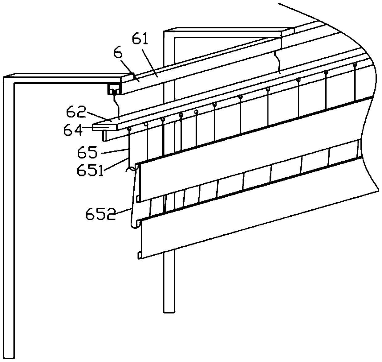 Wood-grain-printed aluminum material production line and production process thereof