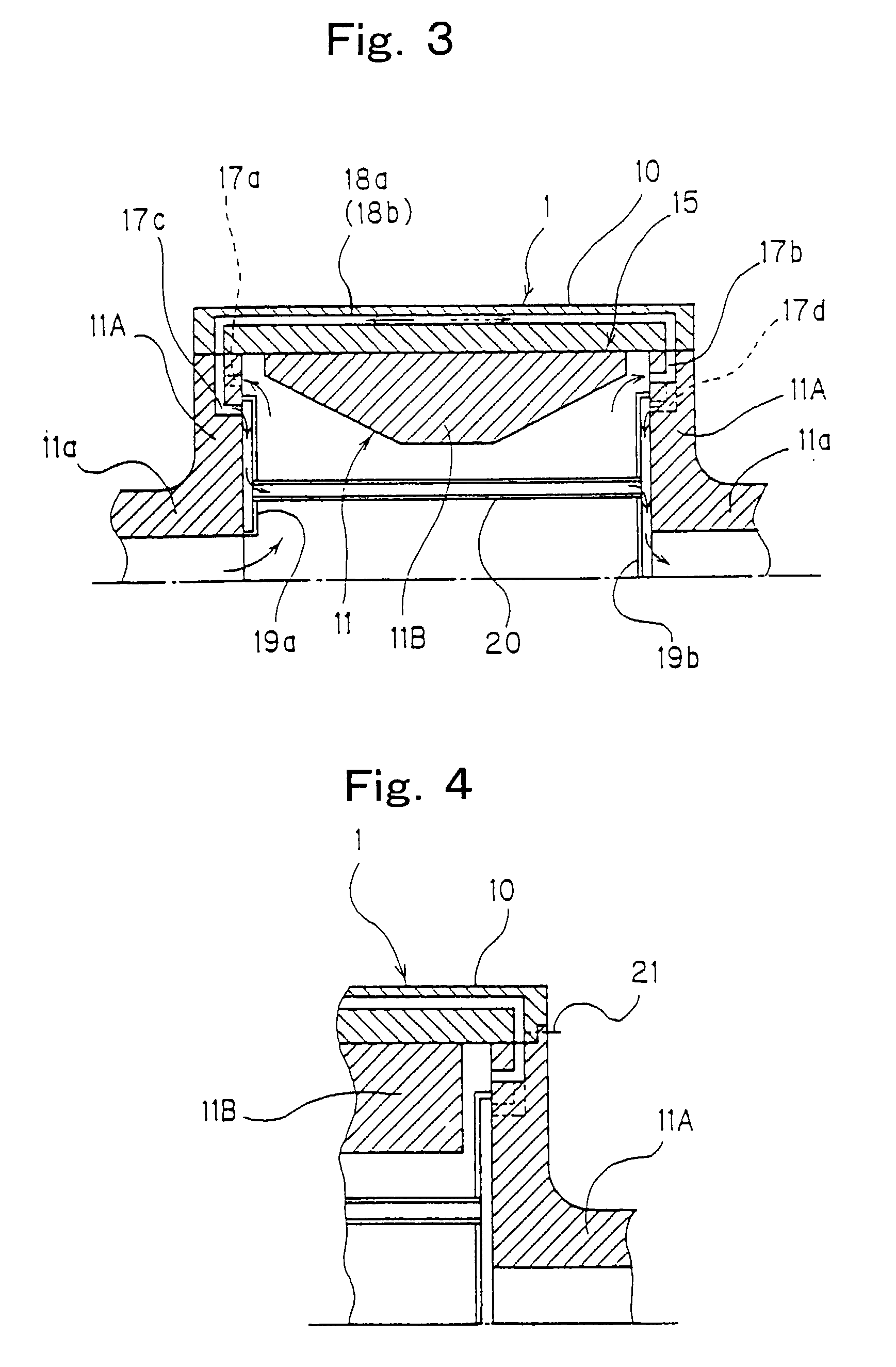 Dual drum type continuous casting device and method for continuous casting