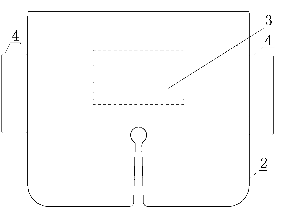 Remaining needle paster with connection lugs