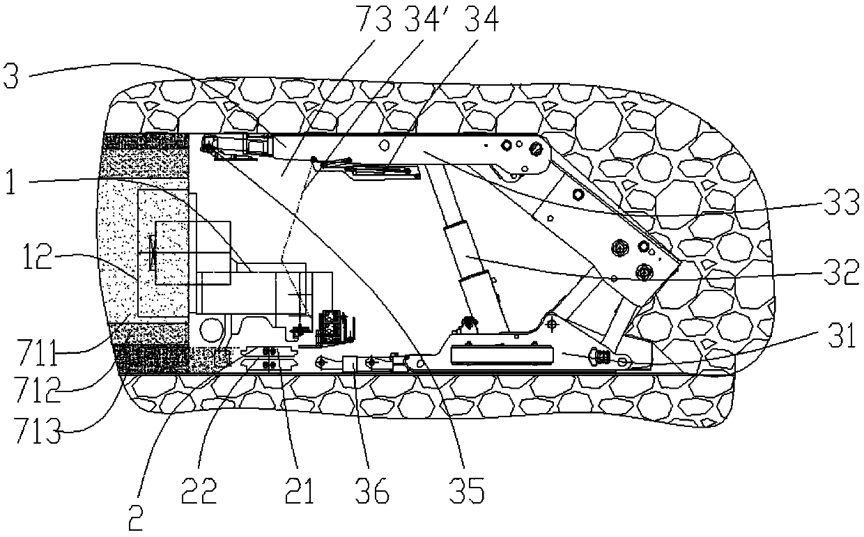 Mineral aggregate mechanized continuous production method