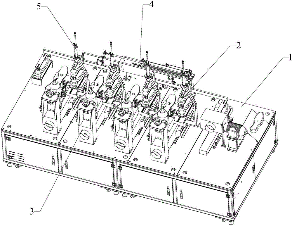 Automatic roughing device for midsoles of sports shoes