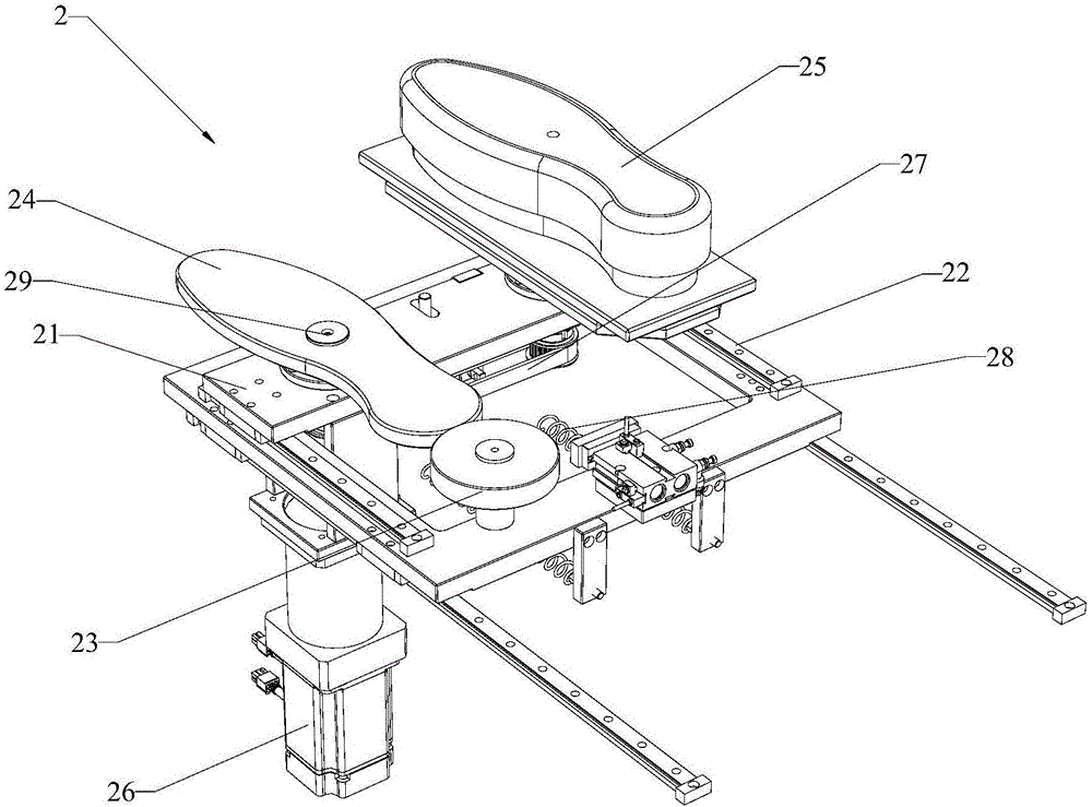 Automatic roughing device for midsoles of sports shoes